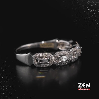 0.32 ct. Baguette Diamond Ring