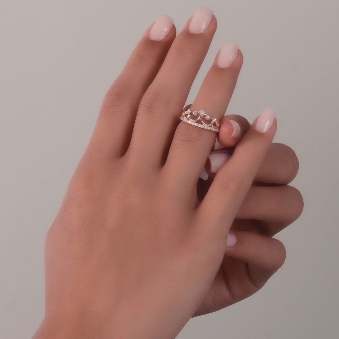 0.25 ct. Krone Diamantring