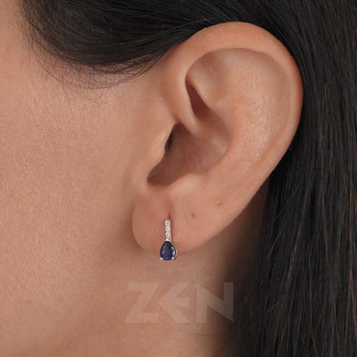 0.74 ct. Sapphire Stud Earrings