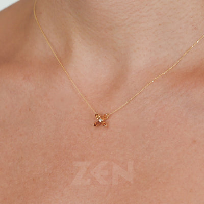 0.47 ct. Citrin Halskette