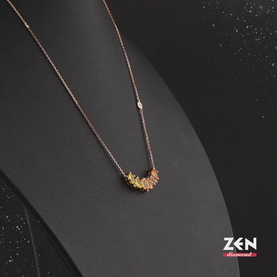 2.66 ct. Gelber Saphire Halskette