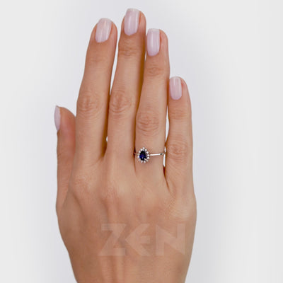0.27 ct. Saphir Ring
