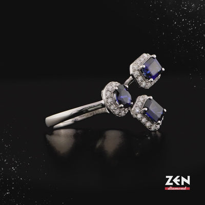 1.69 ct. Saphir Ring