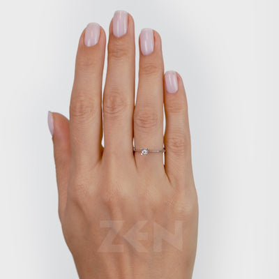 0.05 ct. Solitaire Diamond Engagement Ring
