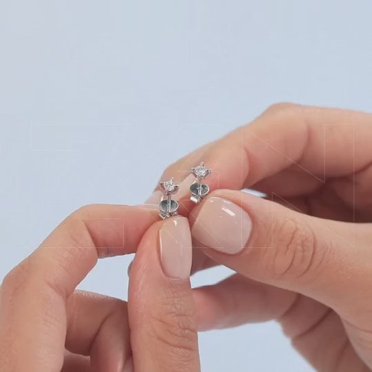 0.23 ct. Solitär Diamant Ohrstecker