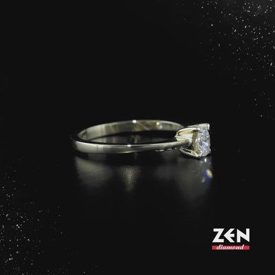 0.19 ct. Ovaler Diamant Verlobungsring