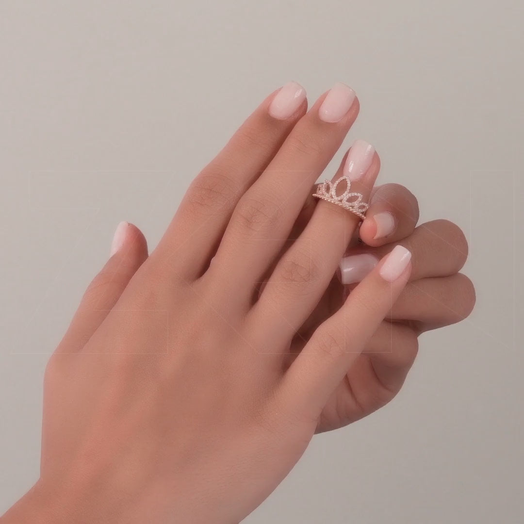 0.21 ct. Krone Diamantring