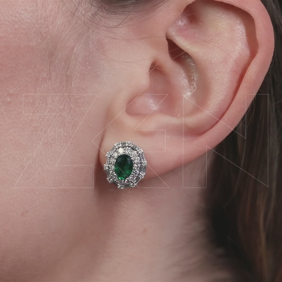 2.25 ct. Smaragd Ohrringe