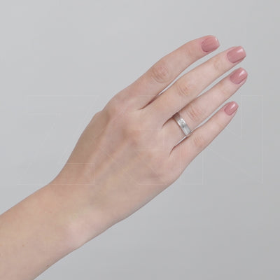 0.06 ct. Moderner Ehering fur Damen