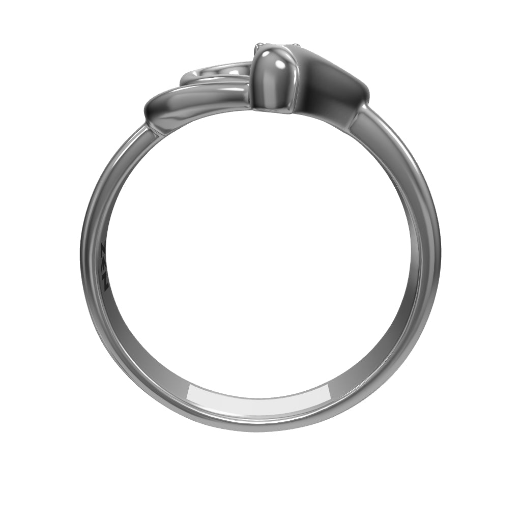 0.03 ct. Herz Diamantring