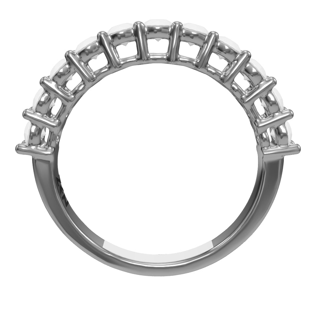 0.70 ct. Halbmemoire Diamantring