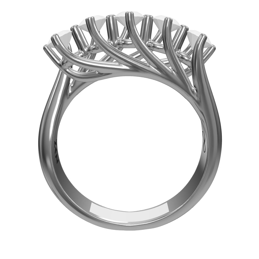 0.30 ct. Fünfstein Diamantring