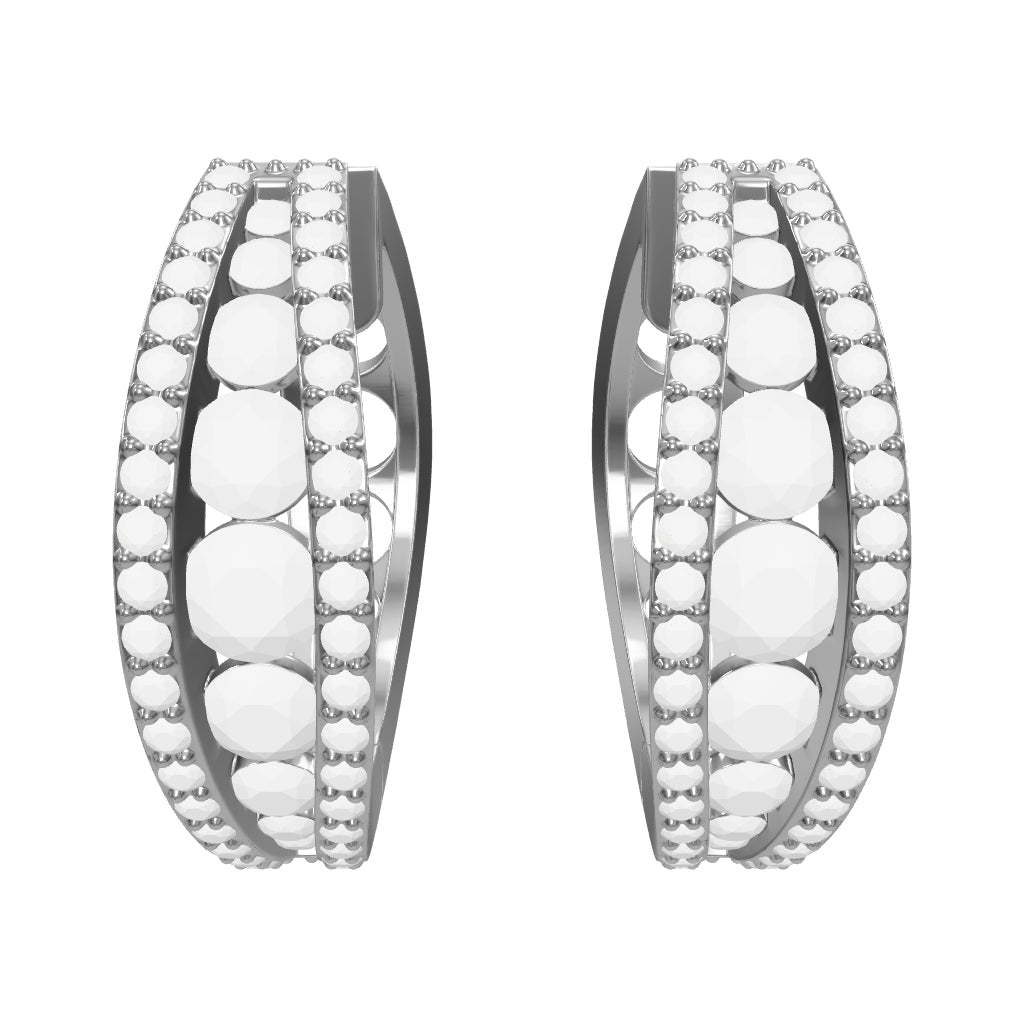 0.79 ct. Creolen Diamant Ohrringe