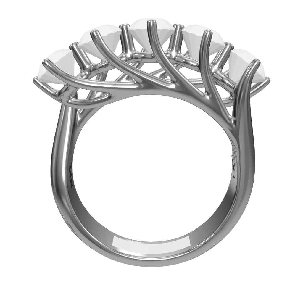 1.25 ct. Fünfstein Diamantring