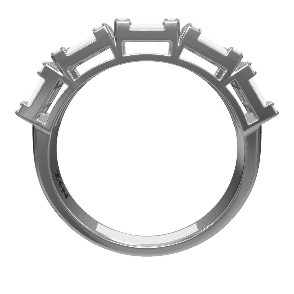 0.39 ct. Baguette Diamantring