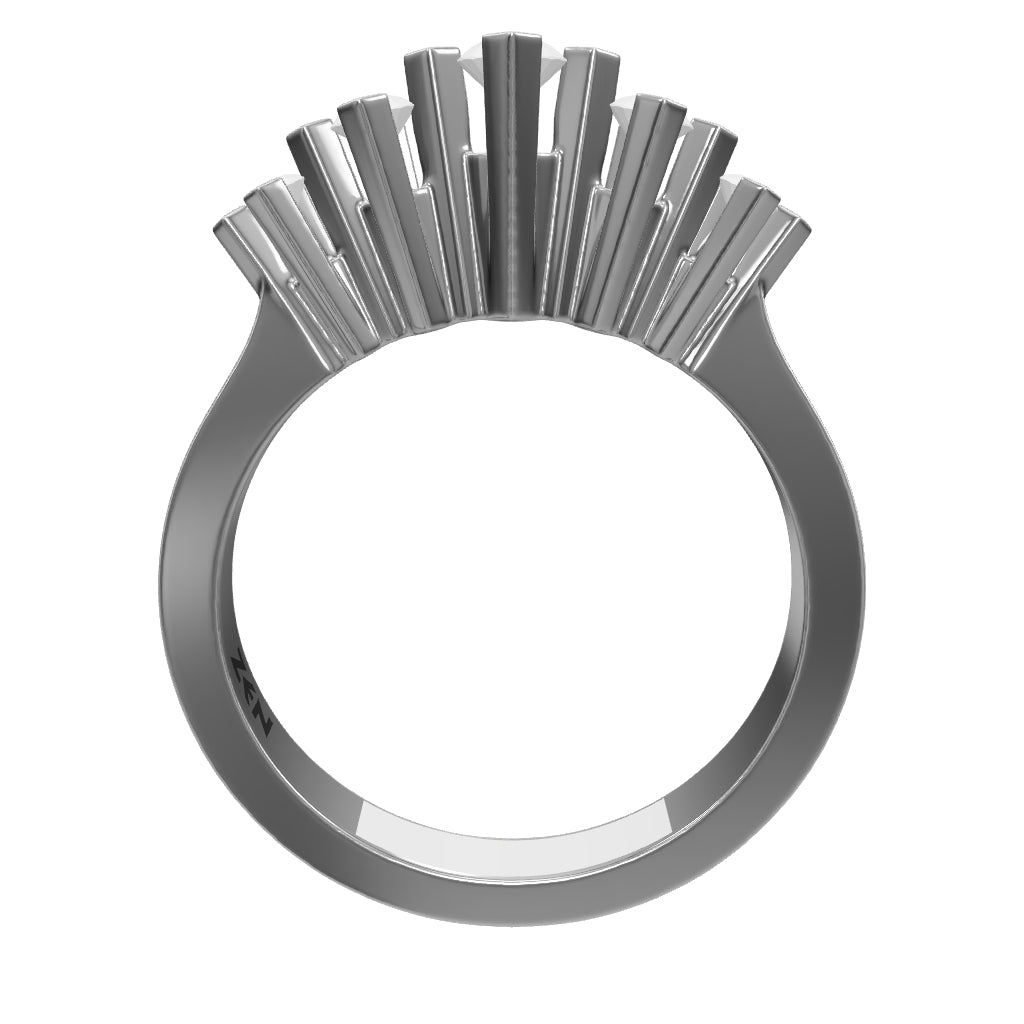 0.20 ct. Fünfstein Diamantring