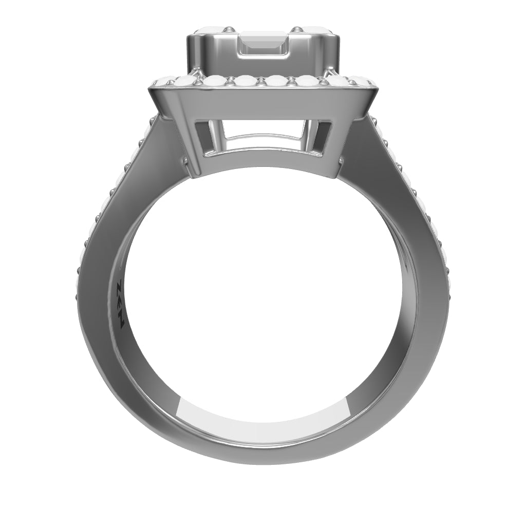 0.86 ct. Baguette Diamantring