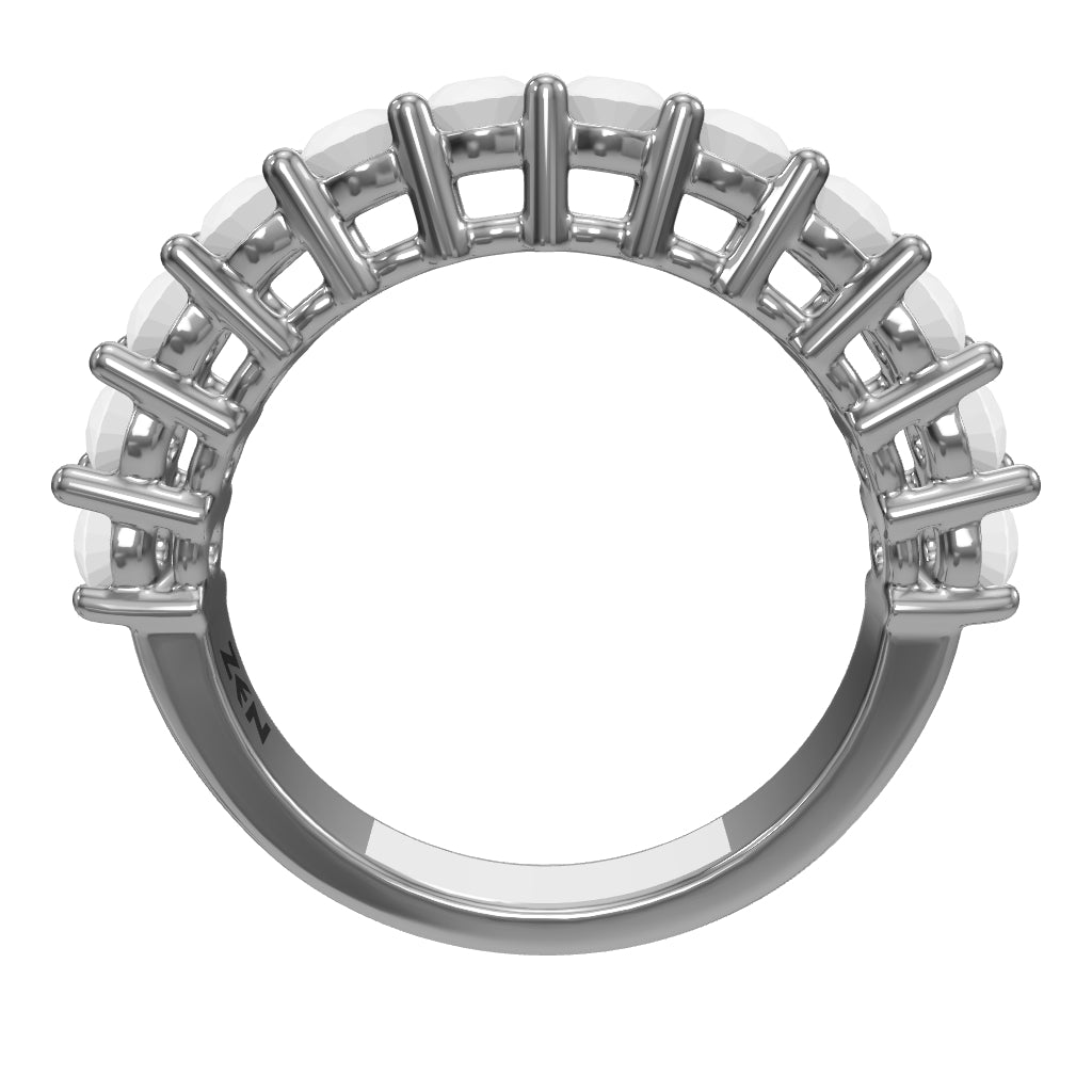 1.00 ct. Halbmemoire Diamantring