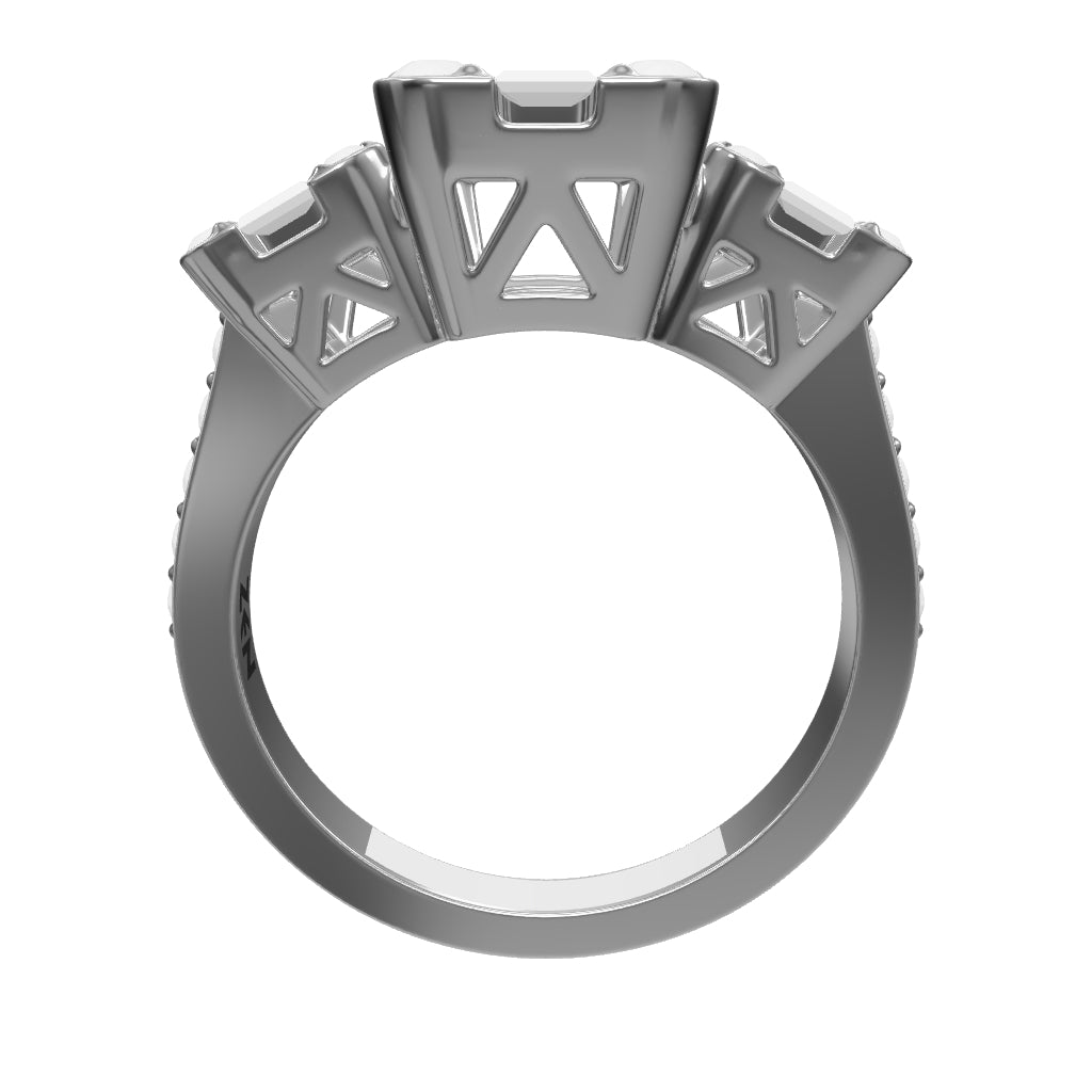 1.15 ct. Baguette Diamantring
