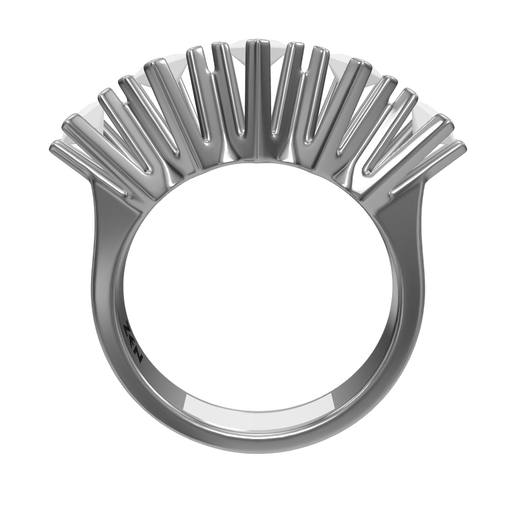 0.50 ct. Fünfstein Diamantring