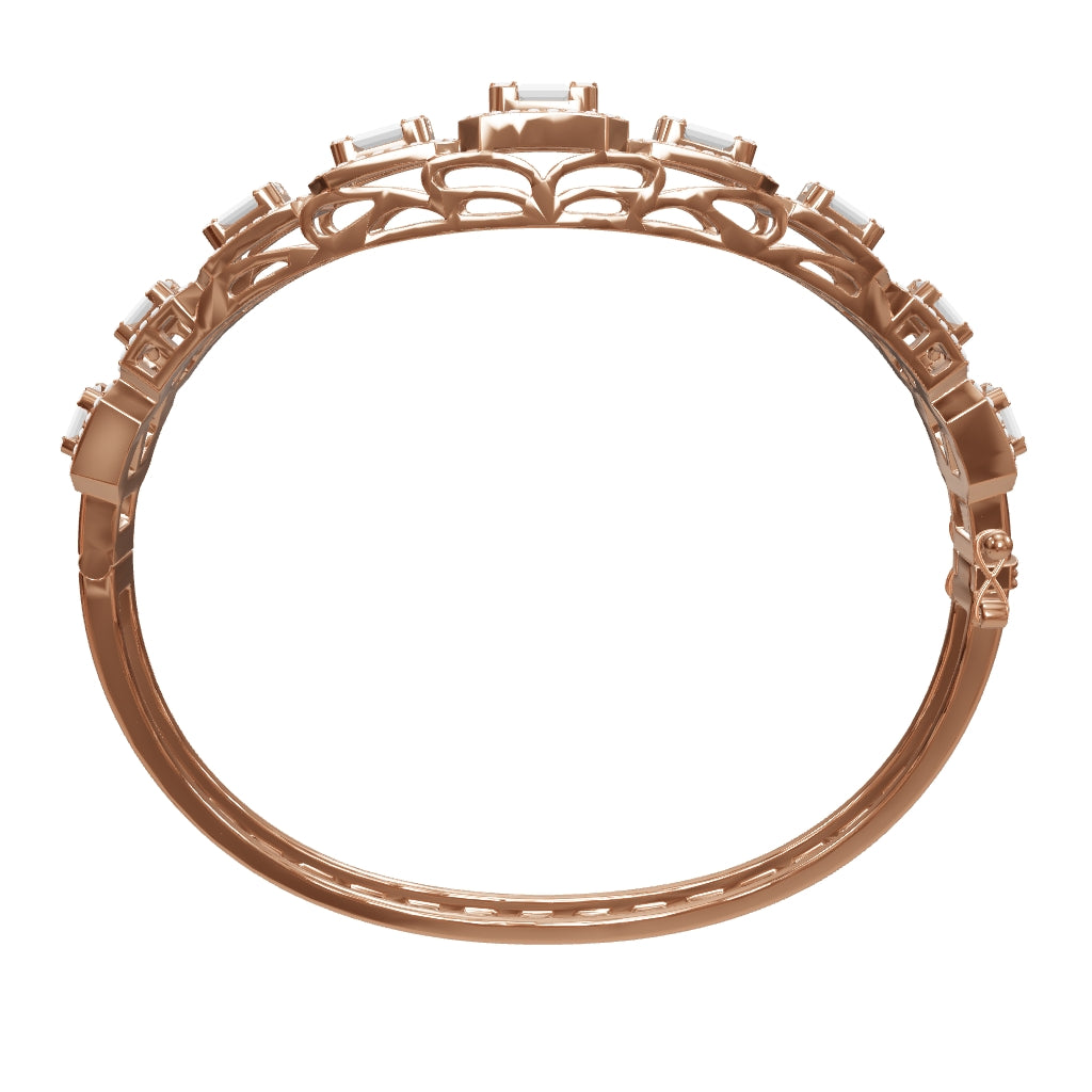 2.88 ct. Baguette Diamantarmband