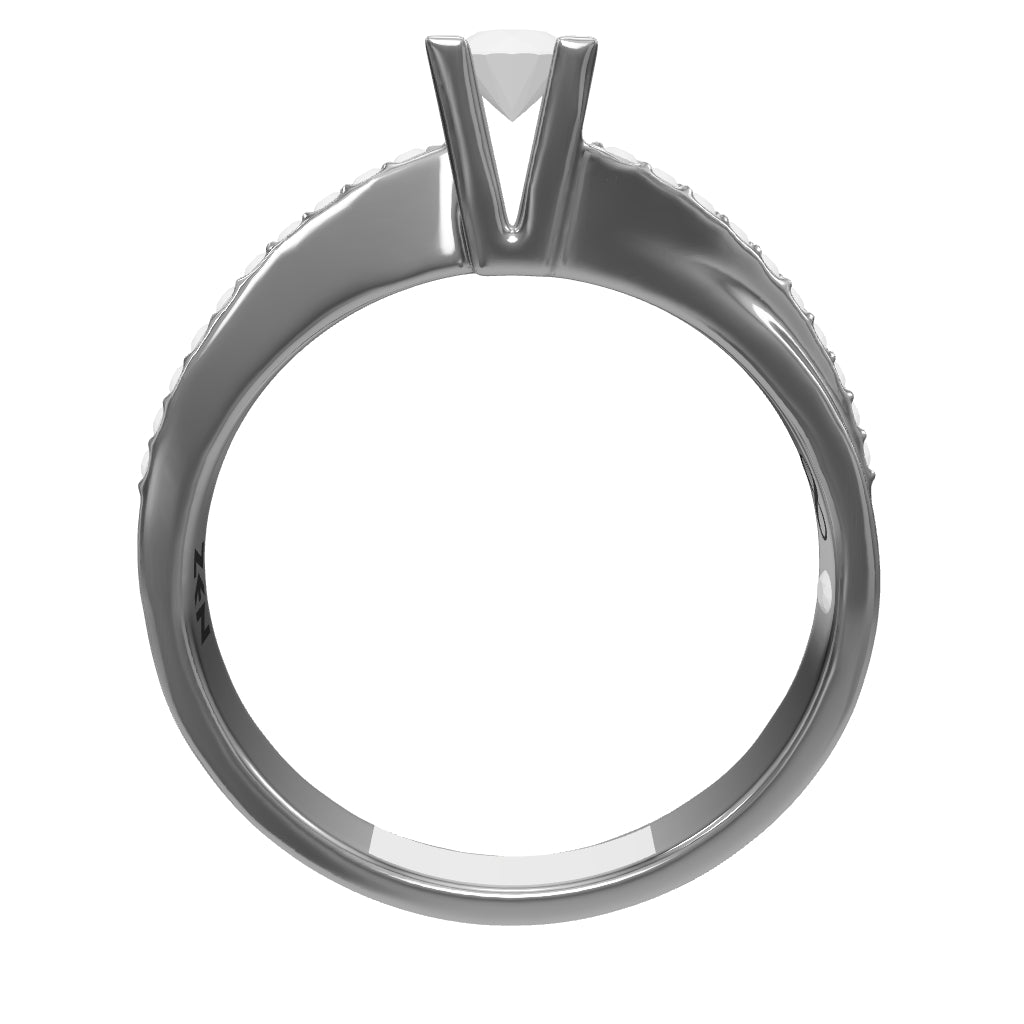 0.20 ct. Seitenstein Diamant Verlobungsring