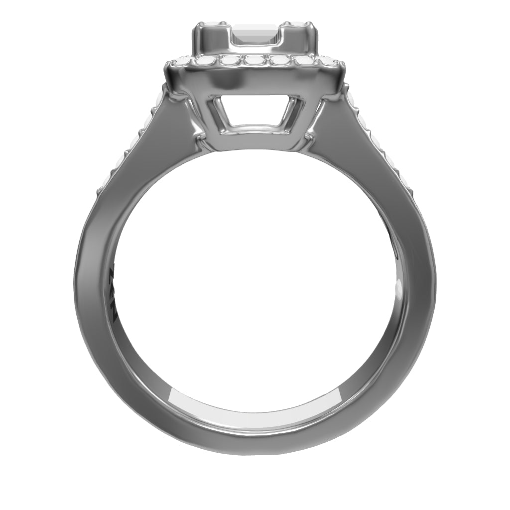 0.22 ct. Baguette Diamantring