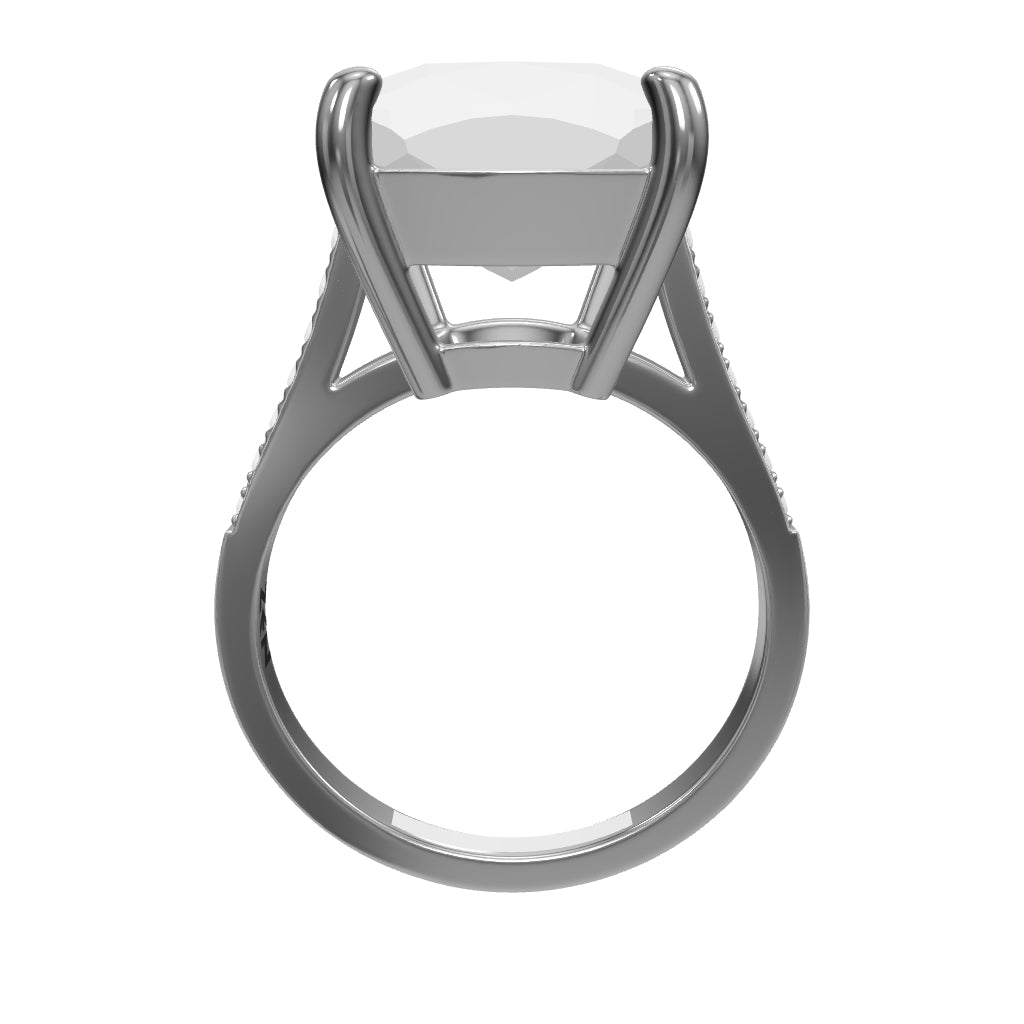 5.09 ct. Blauer Topas Ring