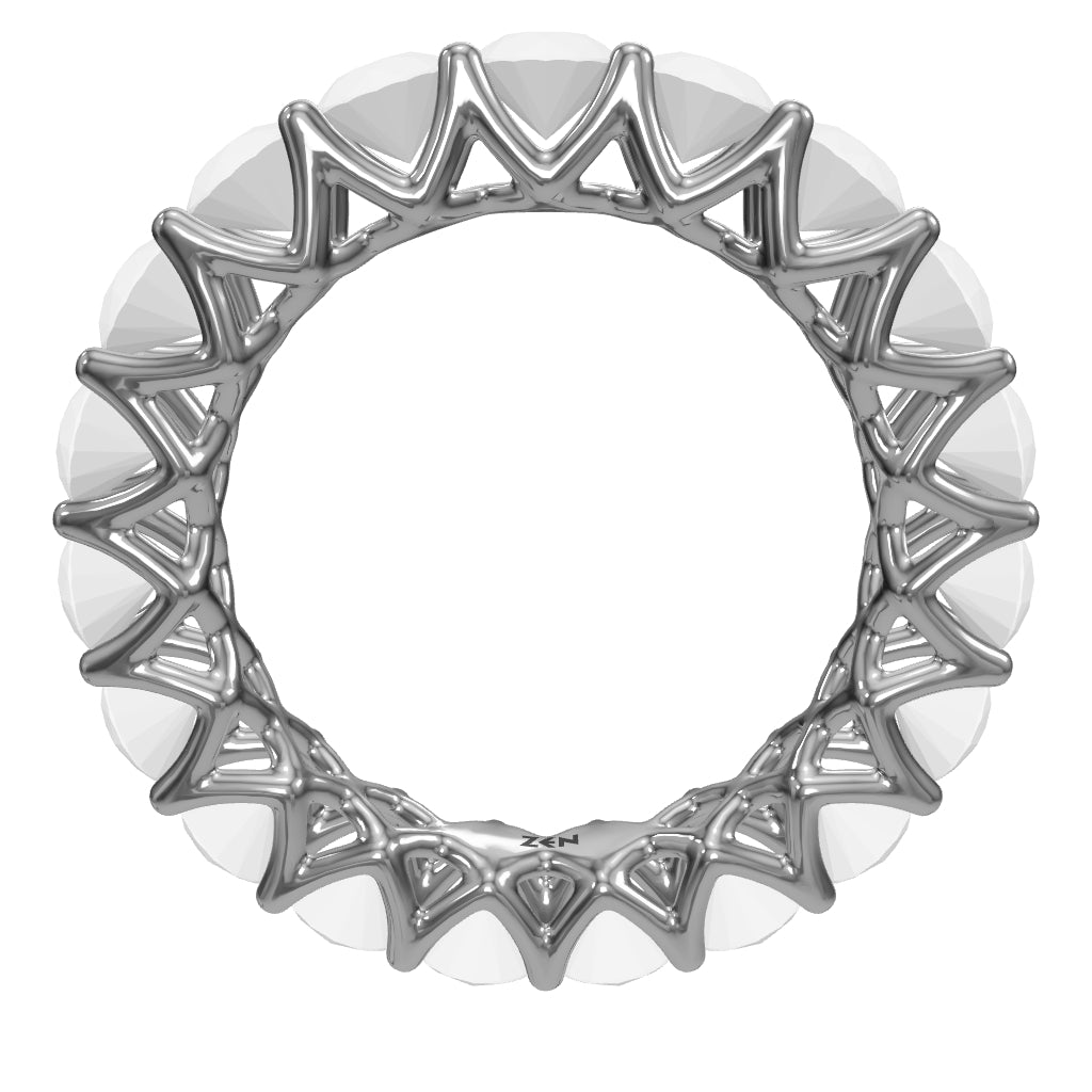 3.50 ct. Memoire Diamantring