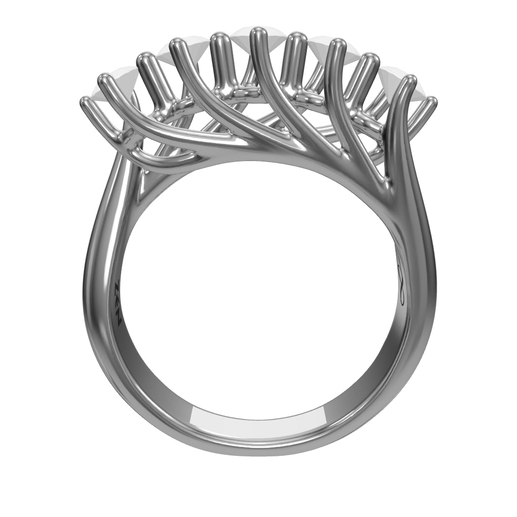 0.50 ct. Fünfstein Diamantring