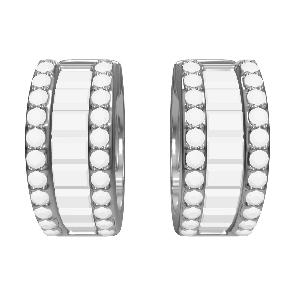 1.14 ct. Creolen Diamant Ohrringe