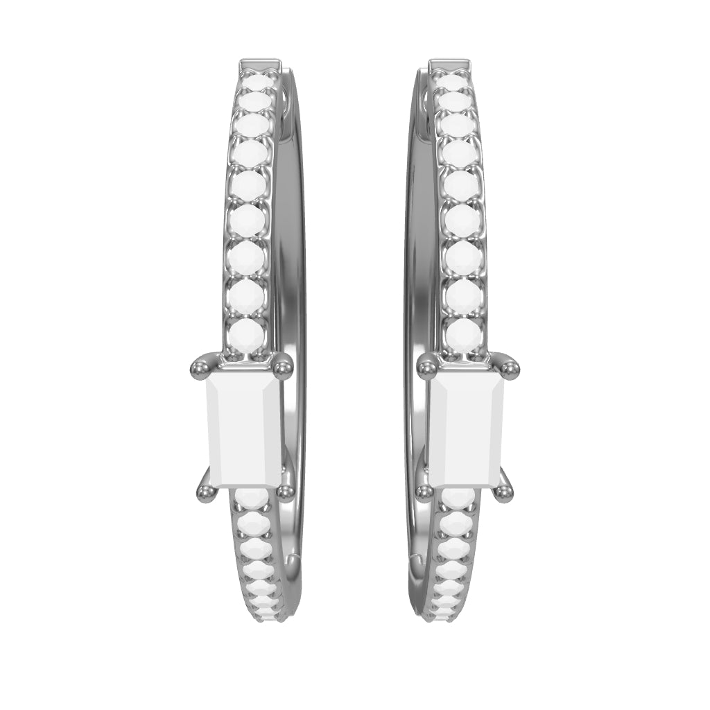 0.41 ct. Creolen Diamant Ohrringe