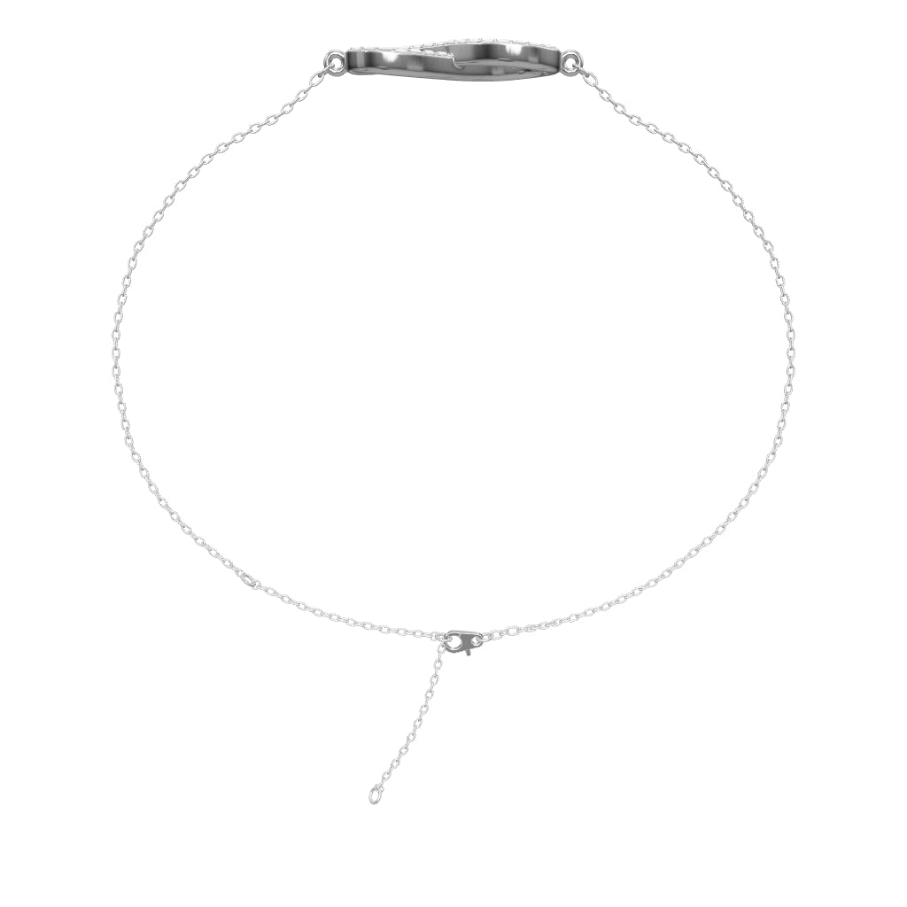 0.19 ct. Unendlichkeit Diamantarmband