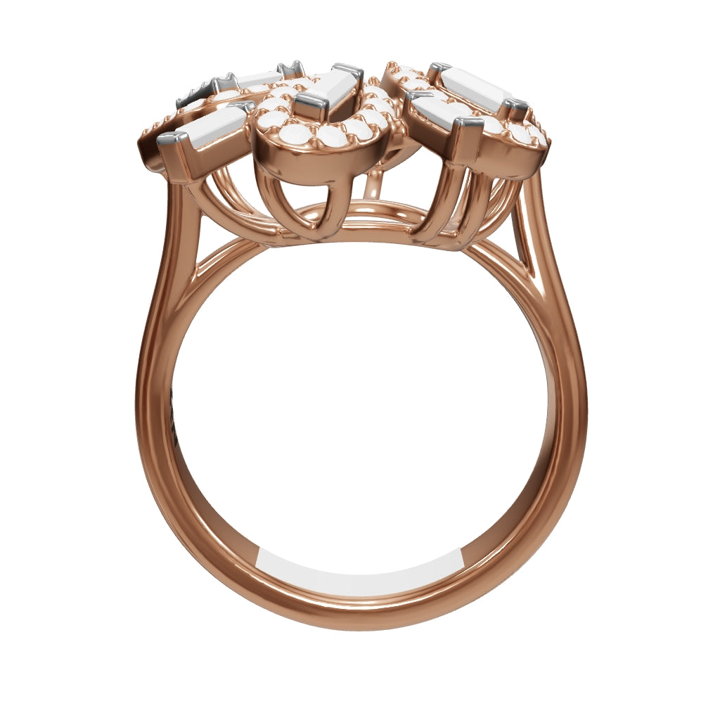 0.54 ct. Baguette Diamond Ring