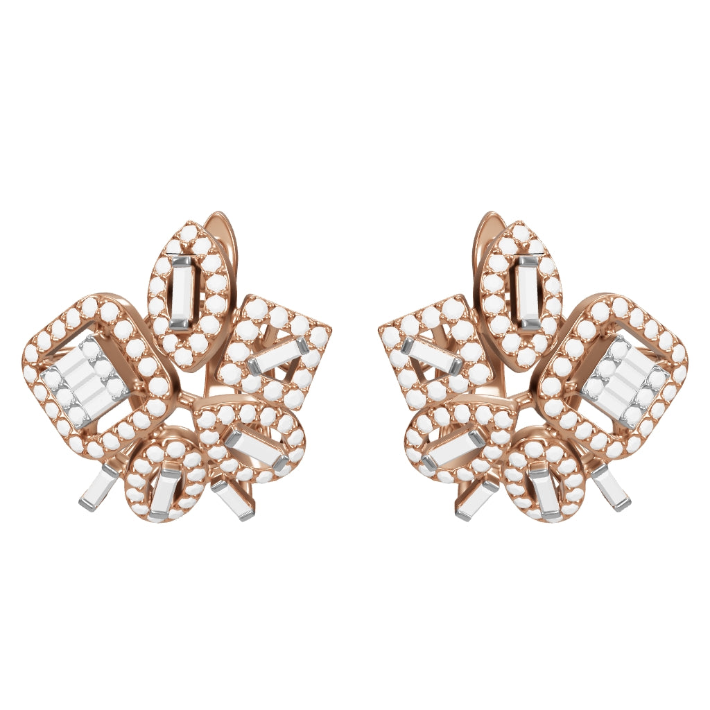 0.67 ct. Baguette Diamant Ohrringe