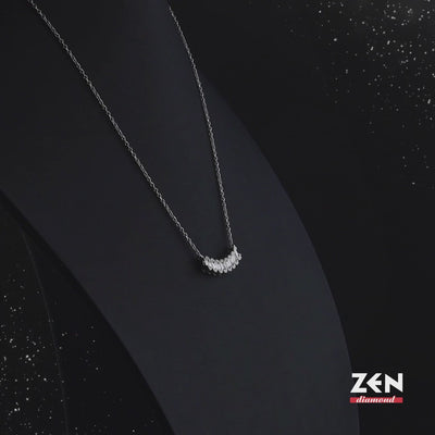 0.43 ct. Baguette Diamant Halskette