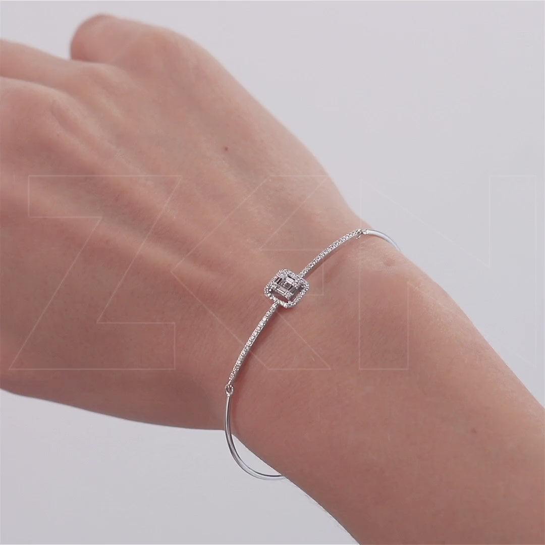 0.40 ct. Baguette Diamantarmband