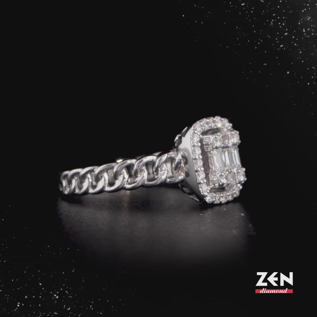 0.47 ct. Baguette Diamond Ring