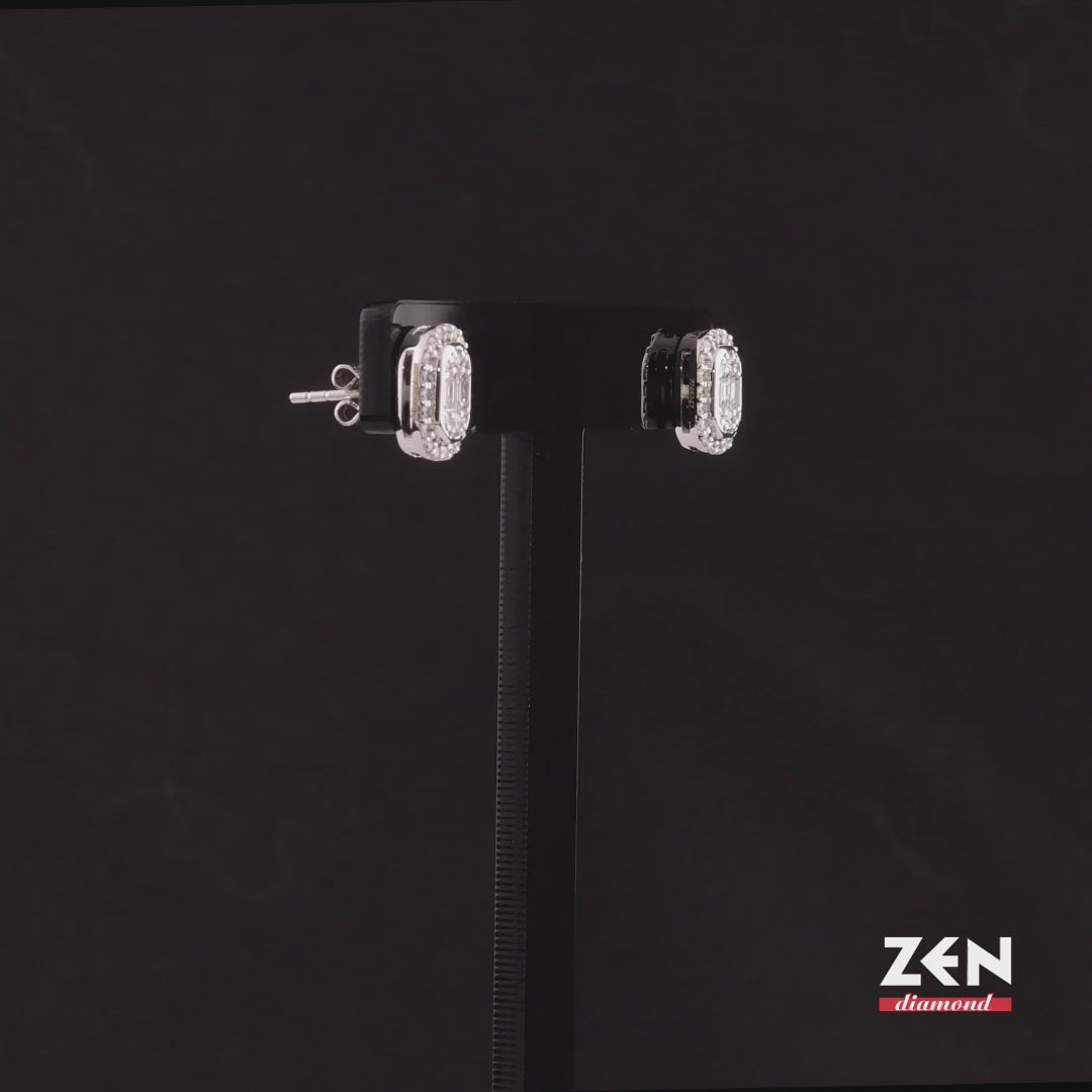 0.69 ct. Baguette Diamond Earrings