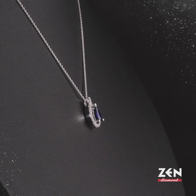 0.38 ct. Sapphire Necklace