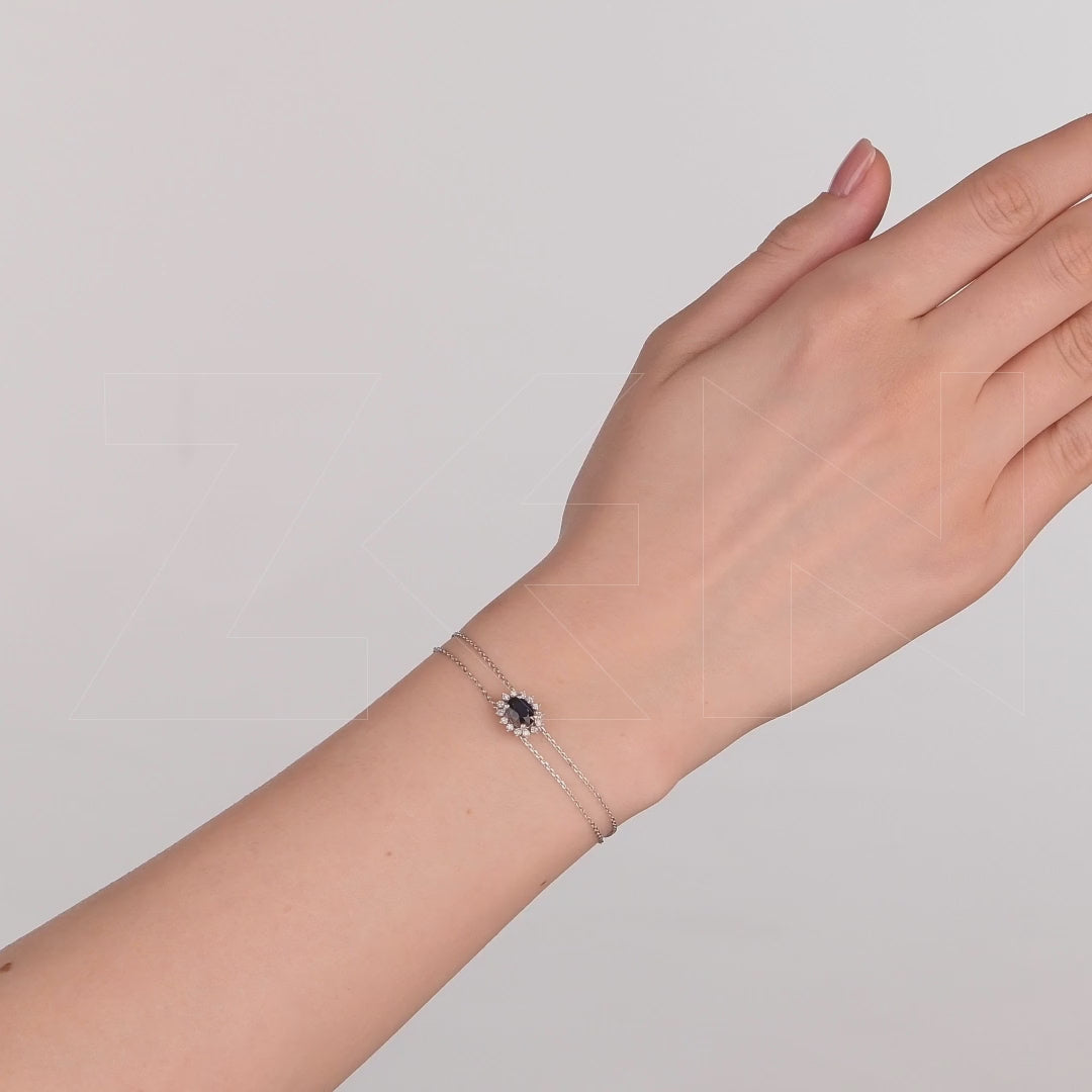0.76 ct. Sapphire Bracelet