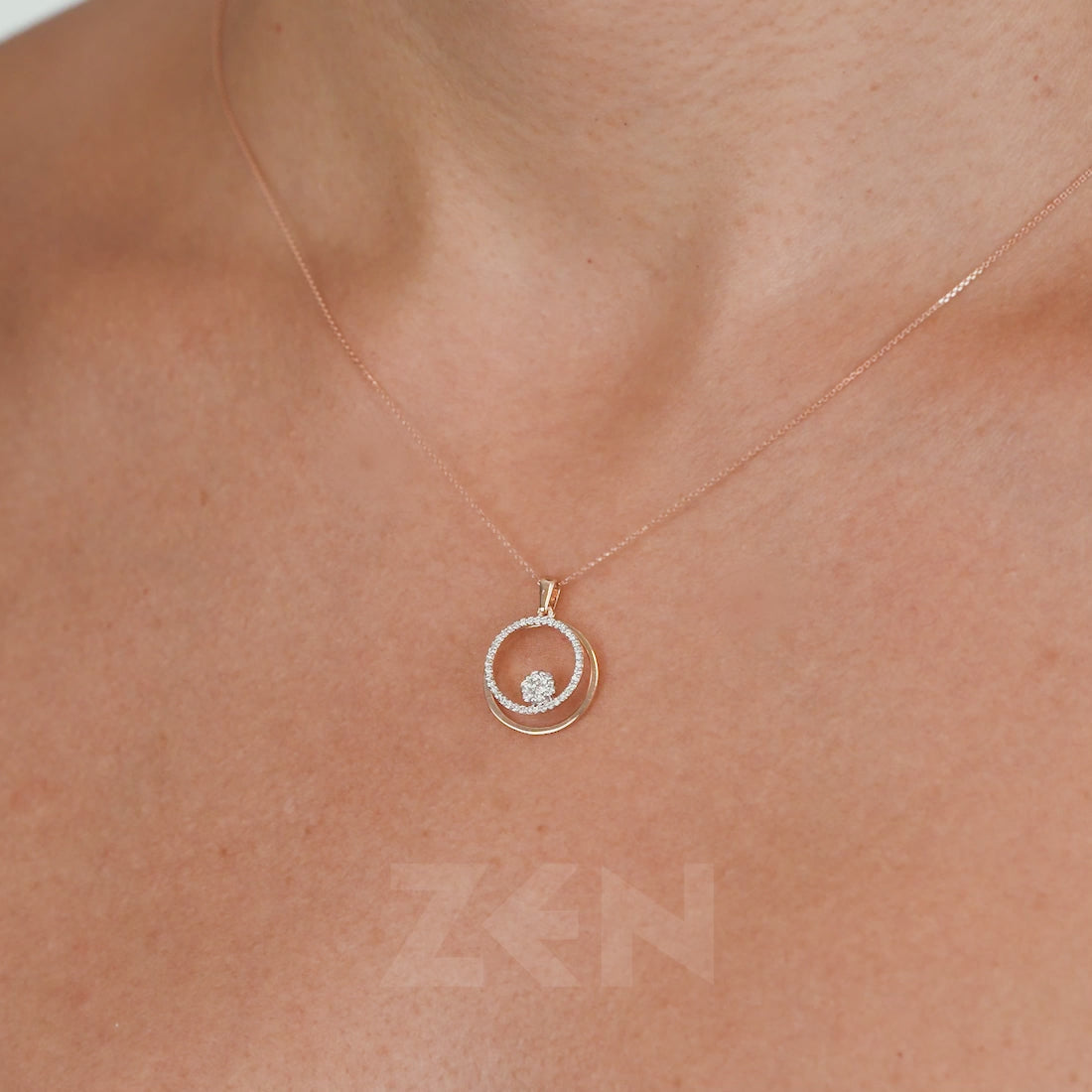 0.21 ct. Design Diamant Halskette