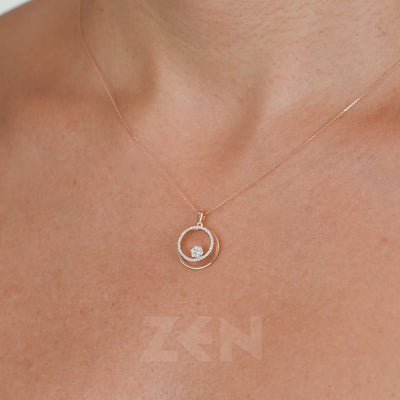 0.21 ct. Design Diamant Halskette