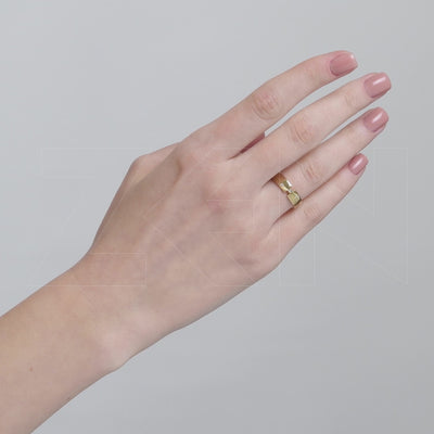 0.03 ct. Moderner Ehering fur Damen