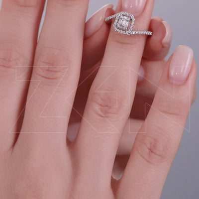 0.35 ct. Baguette Diamond Ring