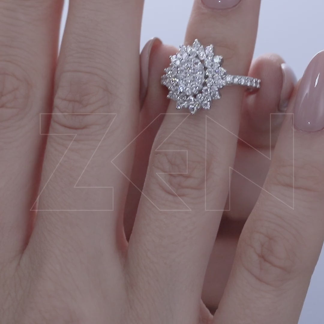 1.16 ct. Design Diamantring