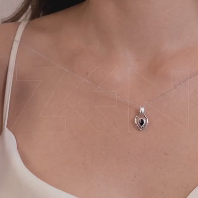 0.46 ct. Sapphire Necklace