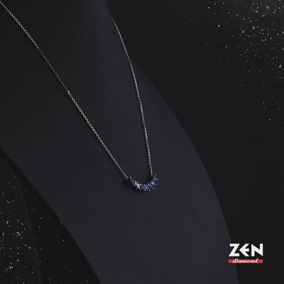 0.99 ct. Saphir Halskette