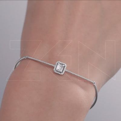 0.20 ct. Baguette Diamantarmband