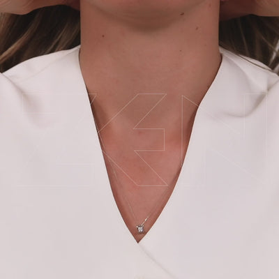 0.20 ct. Solitär Diamant Halskette
